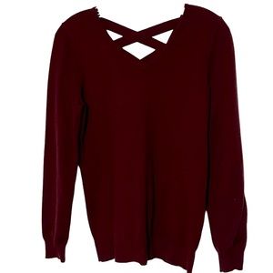 Love Ellie Sweater with Criss Cross Back - Size M